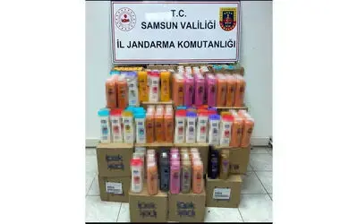 Samsun’da jandarma 875 kutu sahte şampuan ve saç kremi ele geçirdi
