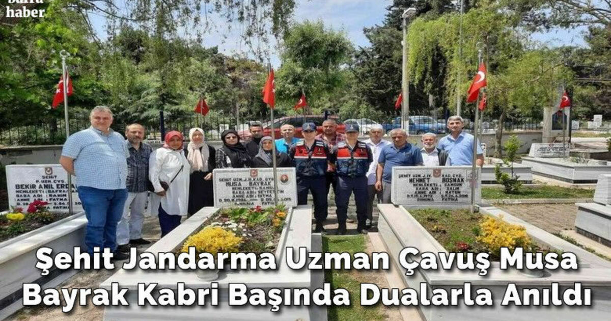 Şehit Jandarma Uzman Çavuş Musa Bayrak Kabri Başında Dualarla Anıldı
