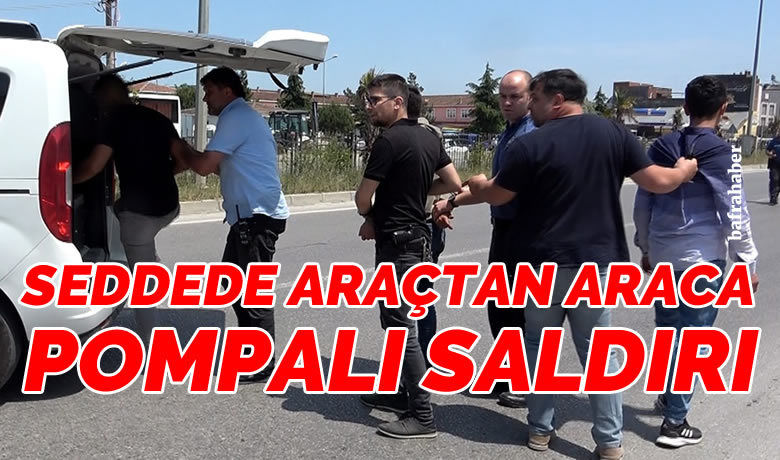 Arazi anlaşmazlığı olan akrabasınınaracına pompalı tüfekle ateş etti
