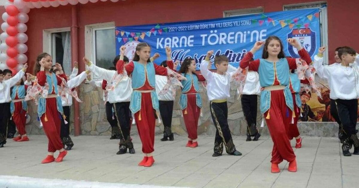 Bafra’da 24 bin öğrenci karne aldı