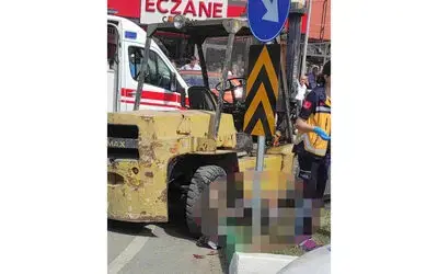Samsun’da forkliftin altında kalan kadın hayatını kaybetti
