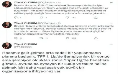 Yüksel Yıldırım: “Transferler şampiyon olmak için"
