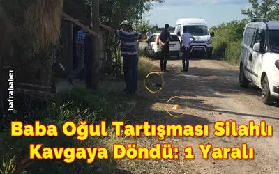 Baba Oğul Tartışması Silahlı Kavgaya Döndü: 1 Yaralı