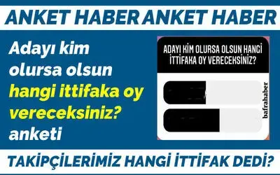 Adayı Kim Olursa Olsun Hangi İttifaka Oy Vereceksiniz Anketi?
