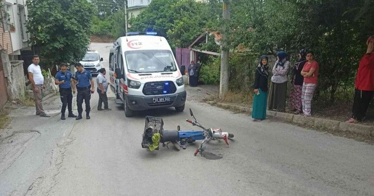 Otomobil ile çarpışan motosiklet sürücüsü yaralandı
