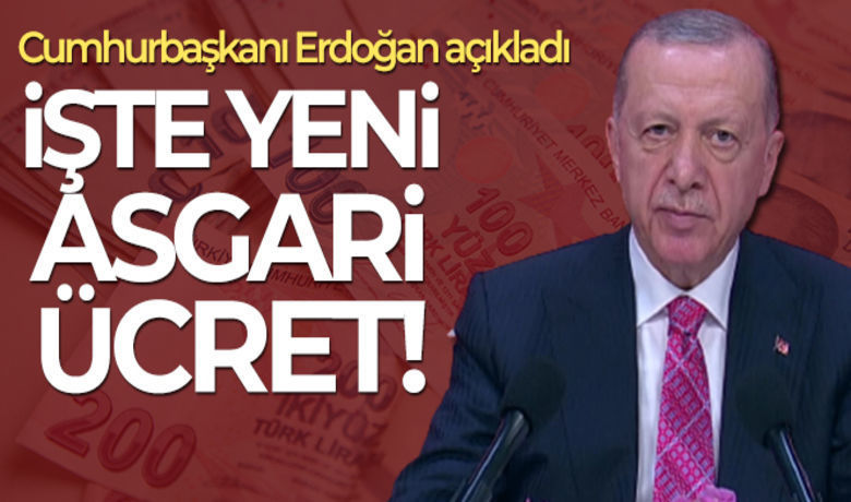Asgari Ücret Zam Oranı Belli Oldu! - Cumhurbaşkanı Recep Tayyip Erdoğan, yeni asgari ücreti açıkladı. Yüzde 30 oranında yapılan artışla yeni asgari ücret net 5 bin 500 lira oldu. 