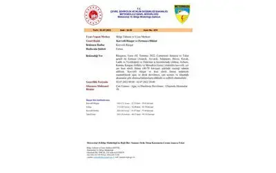 Samsun’da fırtına uyarısı
