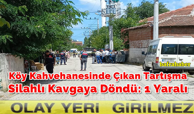 Köy Kahvehanesinde Çıkan Sözlü TartımaDışarıda Silahlı Kavgaya Döndü:1 Yaralı - Samsun’un Bafra ilçesinde meydana gelen olayda sözlü tartışma büyüyerek silahlı kavgaya döndü 1 kişi yaralandı.