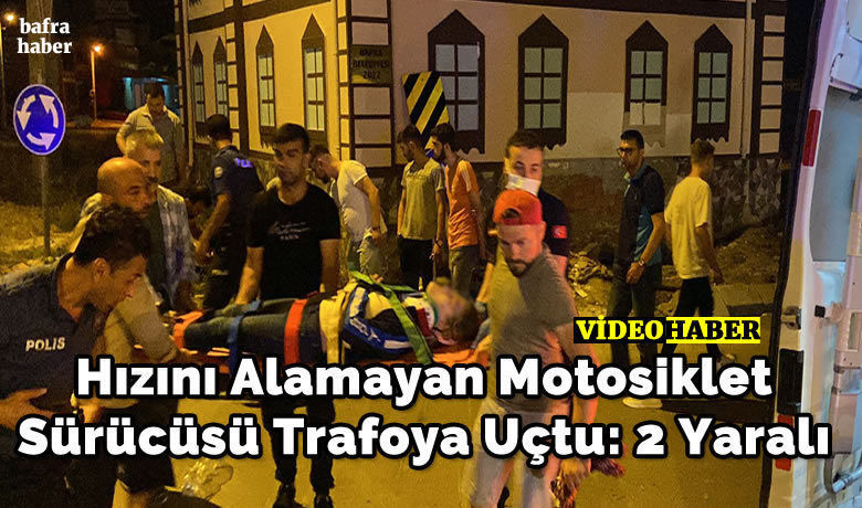 Hızını Alamayan Motosiklet Sürücüsü Trafoya Uçtu