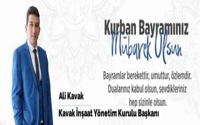 Ali Kavak’tan Kurban Bayramı Mesajı