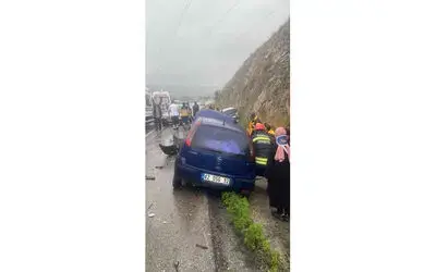 Samsun’da 4 aracın karıştığı kazada  7 kişi yaralandı
