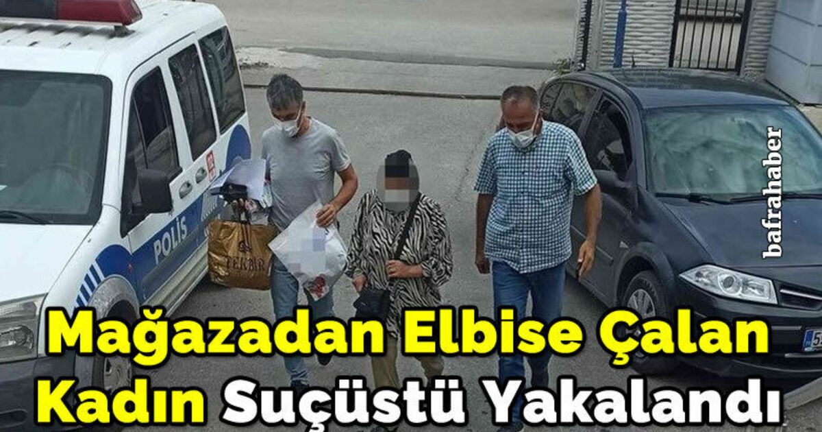 Mağazadan elbise çalan kadın suçüstü yakalandı