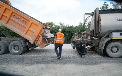 Samsun’da yol çalışmaları sürüyor
