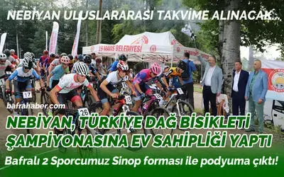 Türkiye Dağ Bisikleti Şampiyonası Nebiyan'da Yapıldı
