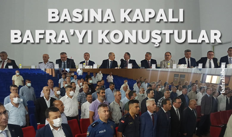 Bafra’da mahalle muhtarları toplantısı
