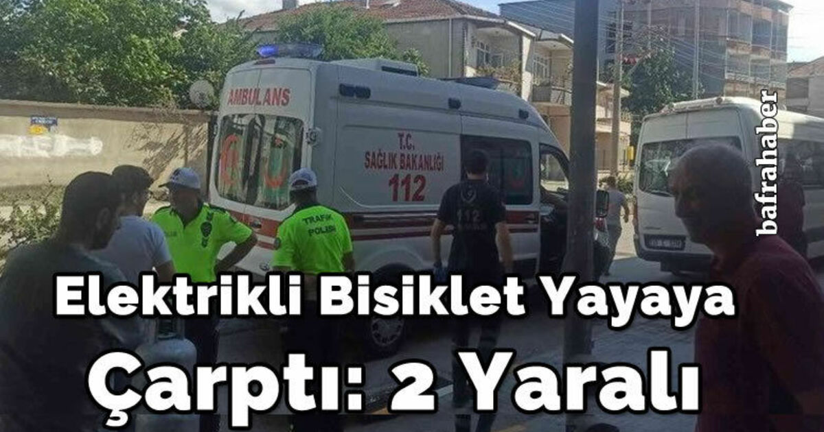 Elektrikli bisiklet yayaya çarptı: 2 yaralı
