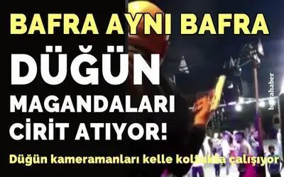 Bafra’da Düğün Magandaları Cirit Atıyor!