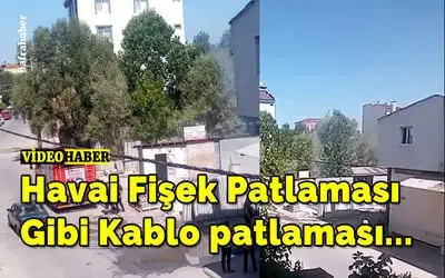 Havai Fişek Patlaması Gibi Kablo Patlaması!
