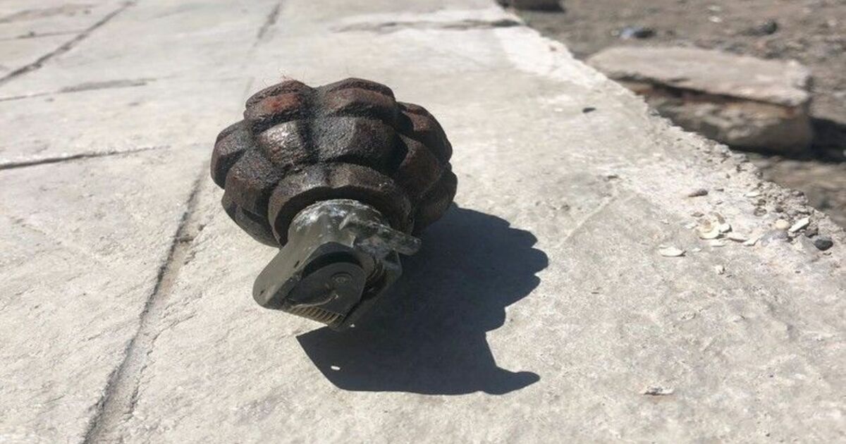 Bafra’da el bombası bulundu
