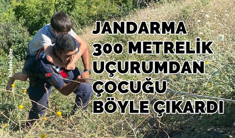 Jandarma Yaralı Çocuğu Sırtında Çıkardı 