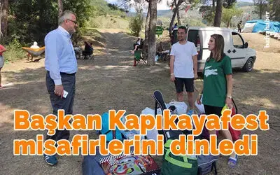 Başkan Kapıkayafest misafirlerini dinledi