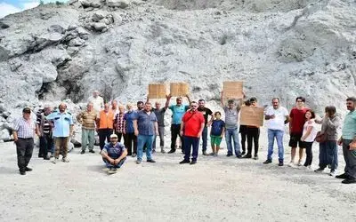 Samsun’da yol ve taş ocağı eylemi

