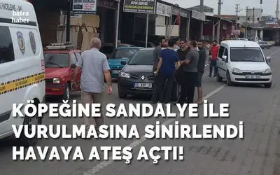Köpeğine Sandalye İle Vurulmasına Sinirlendi Havaya Ateş Açtı