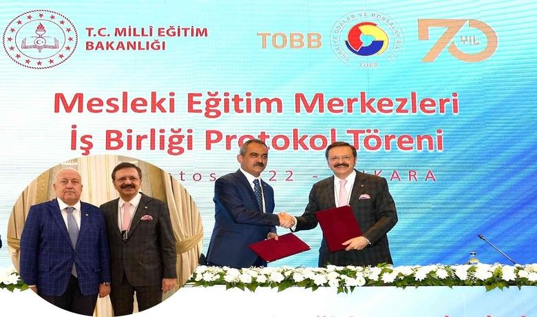 ÇTB Başkanı Yılmaz: “Ülkemiziçin en değerli yatırım eğitim” - Mesleki Eğitim Merkezleri İş Birliği Protokolü’ne katılan Çarşamba Ticaret Borsası (ÇTB) Başkanı Kazım Yılmaz, “Mesleki Eğitim Merkezleri Projesi iş dünyamız ve geleceğimizin teminatı olan gençlerimizi bir araya getiriyor. Çarşamba Ticaret Borsası olarak ülkemiz için en değerli yatırımın eğitim olduğunun altını çiziyor, bu alanda hayata geçirilen tüm projelerde desteğimizi ortaya koyuyoruz” dedi.