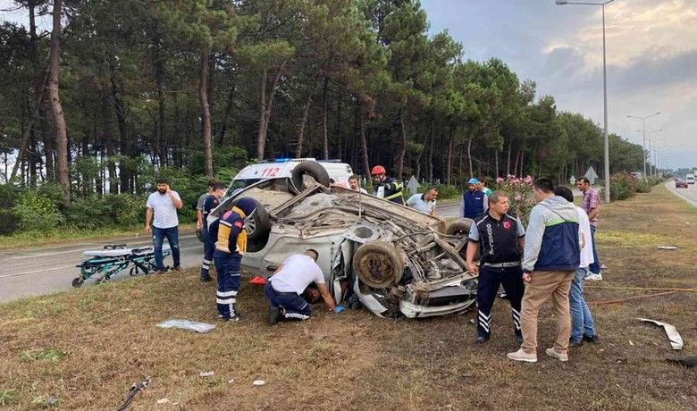 Samsun’da otomobil takla attı: 1 yaralı
 - Samsun’da otomobilin takla atarak hurdaya döndüğü kazada sürücü yaralandı.