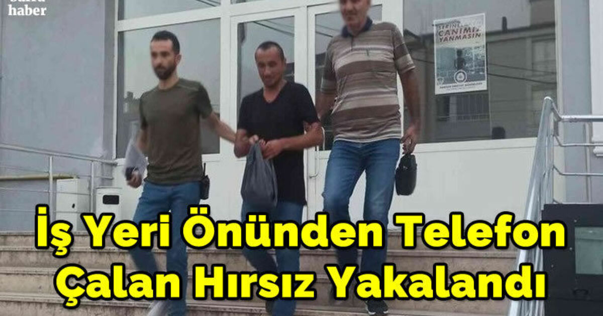 Telefon hırsızı polisten kaçamadı