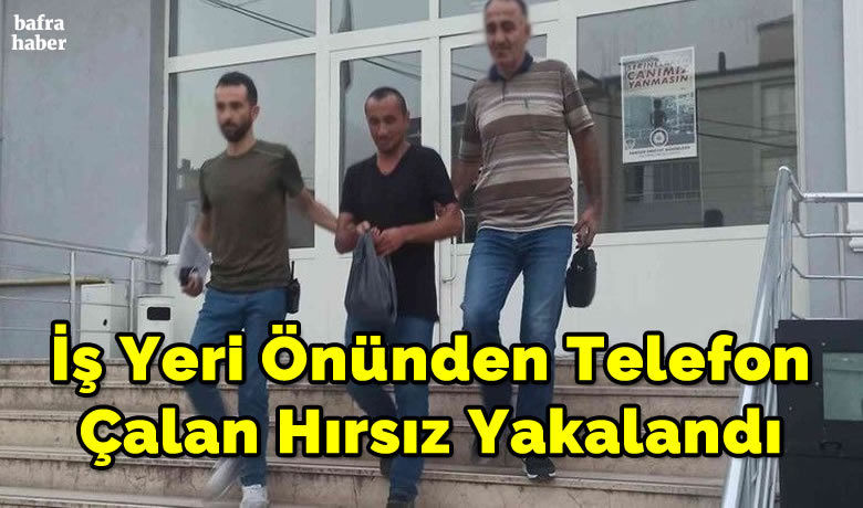Telefon hırsızı polisten kaçamadı