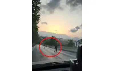 Samsun’da patenli gençlerin tehlikeli yolculuğu
