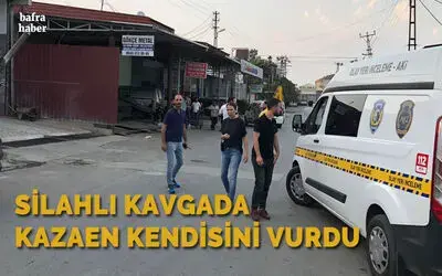 Silahlı Kavgada Kazaen Kendisini Vurdu