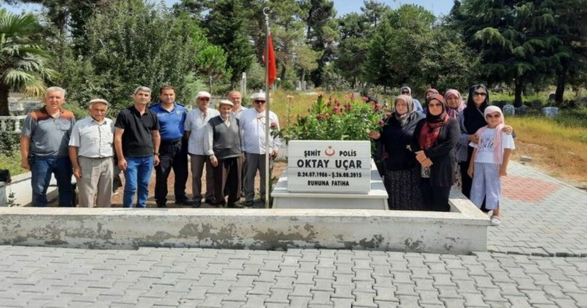 Şehit polis kabri başında anıldı

