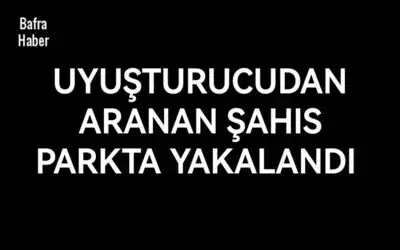 Uyuşturucudan aranan şahıs parkta yakalandı
