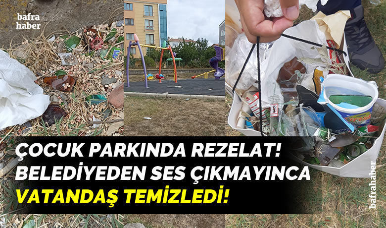 Çocuk Parkındaki Rezaleti Vatandaş Temizledi!