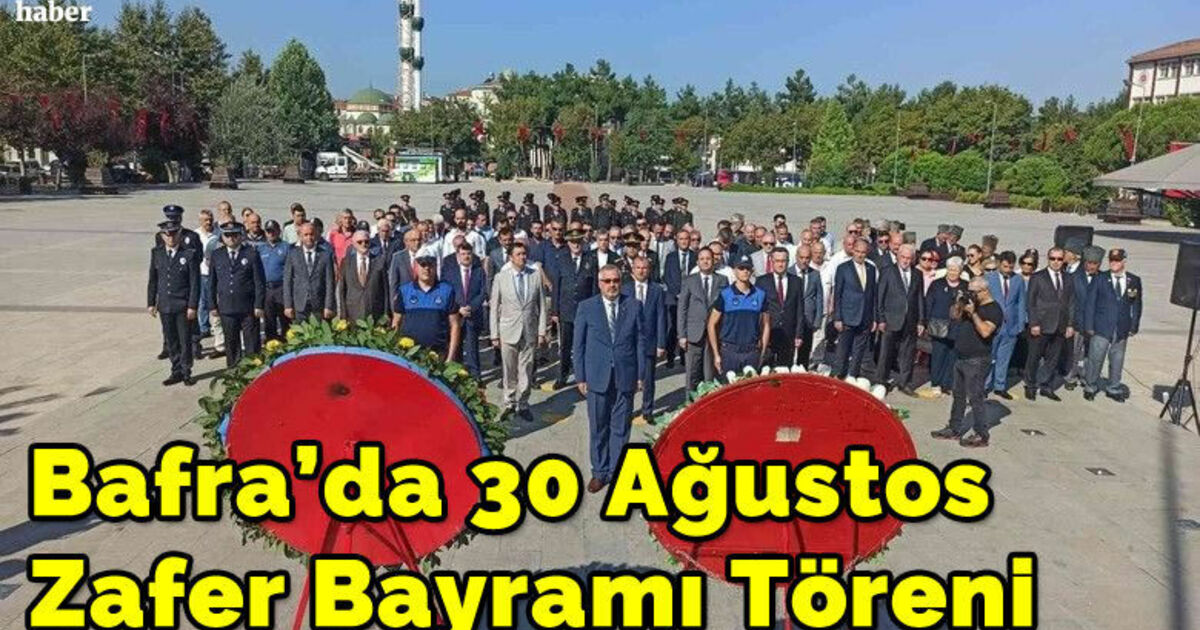 Bafra’da 30 Ağustos Zafer Bayramı kutlaması