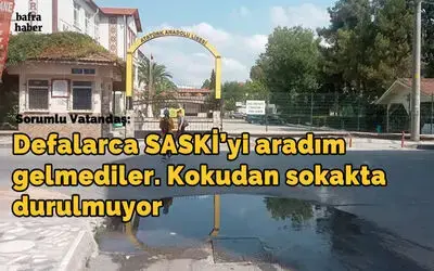 Lise Caddesi’nde Tıkalı Kanalizasyon!