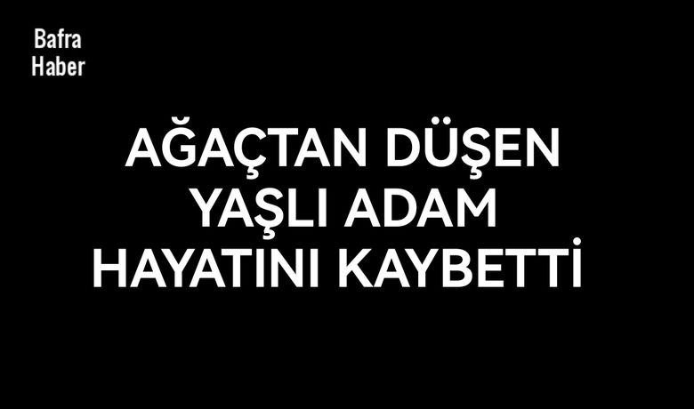 Bafra'da Ağaçtan düşen yaşlı adam hayatını kaybetti