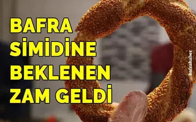 Bafra Simidine Eylül Zammı