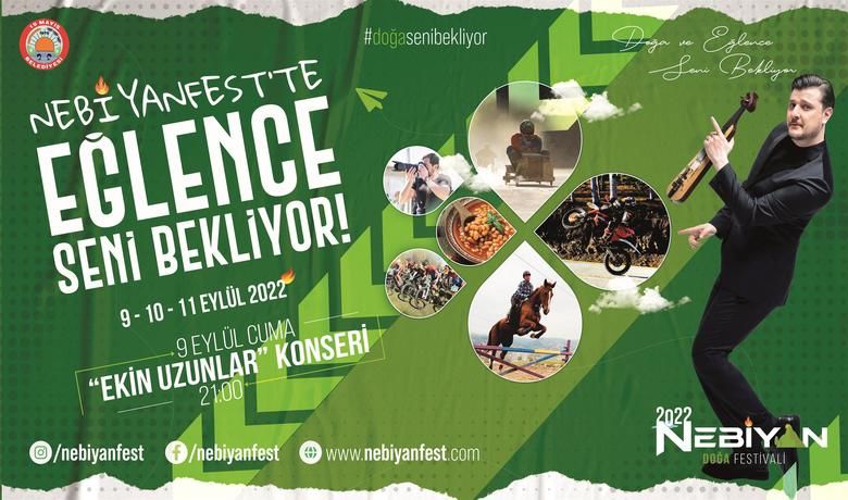 ’Doğa Seni Bekliyor’ - Samsun’un 19 Mayıs ilçesinde tabiat harikası Nebiyan Dağı’nda bu yıl ikincisi düzenlenecek olan “Nebiyan Doğa Festivali”, konuklarına festivalin zirvesini yaşatacak. "Doğa Seni Bekliyor" temalı festival 9-10-11 Eylül’de yapılacak.