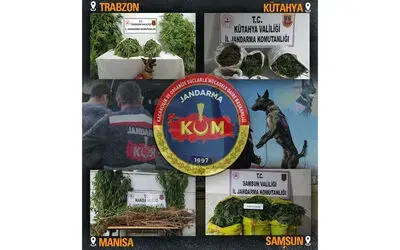 Jandarmadan 4 ilde uyuşturucu operasyonları
