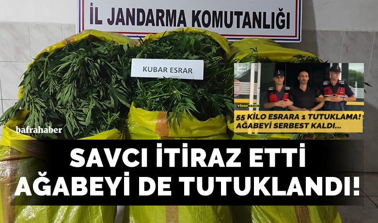 Savcı itiraz etti ağabeyi de tutuklandı! - Samsun’da jandarma ekipleri tarafından 55 kilo kubar esrar maddesi ile yakalanan 2 kişiden 1’i tutuklanırken, 1’i ise adli kontrol şartıyla serbest kalmıştı. Cumhuriyet savcısının itirazı üzerine gözaltına alınan şahıs tutuklandı.