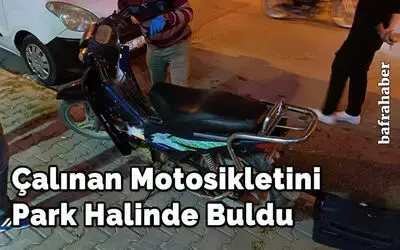 Çalınan Motosikletini Park Halinde Buldu