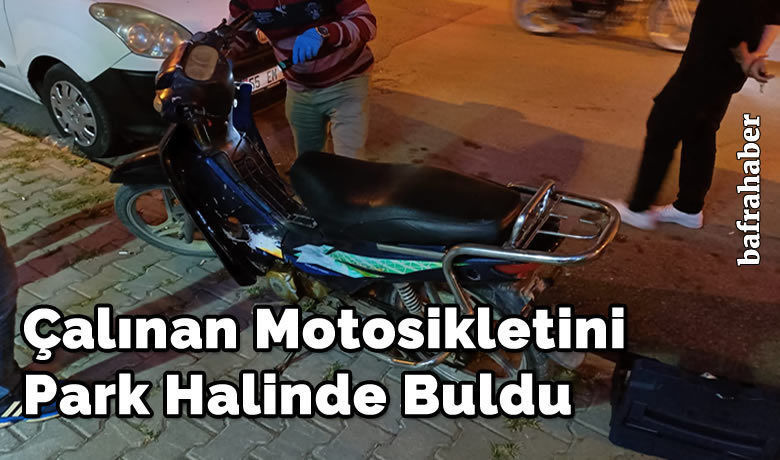 Çalınan Motosikletini Park Halinde Buldu
