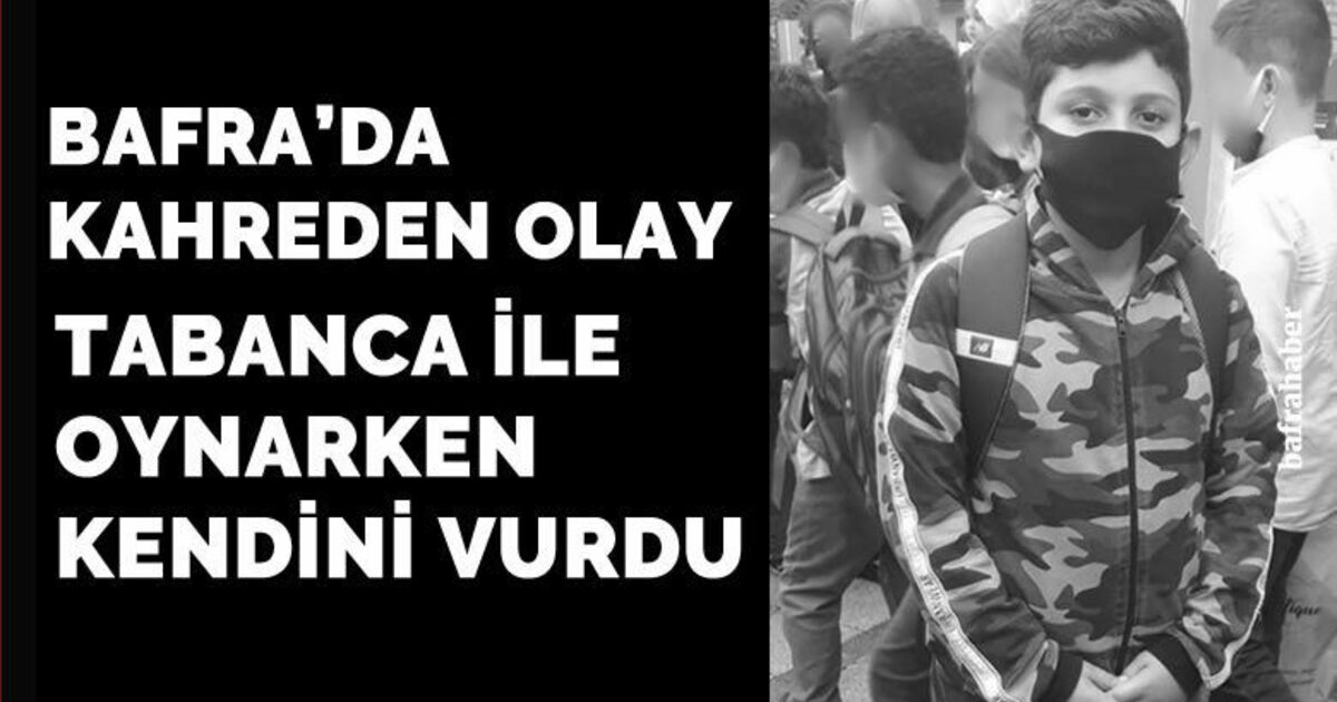 Ortaokul öğrencisi tabanca ile oynarken kendini vurdu!