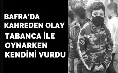Ortaokul öğrencisi tabanca ile oynarken kendini vurdu!