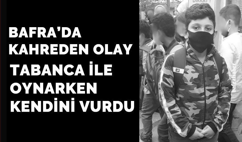 Ortaokul öğrencisi tabancaile oynarken kendini vurdu!