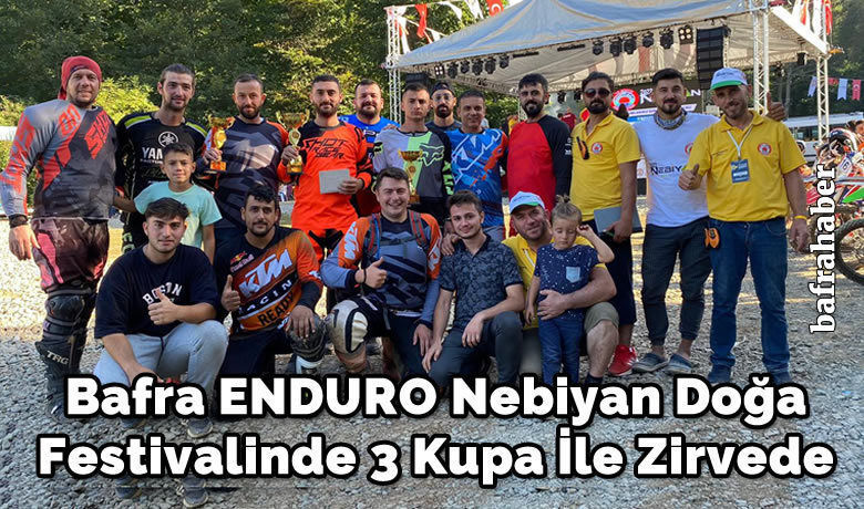 Bafra Enduro Nebiyan Doğa Festivalinde 3 Kupa İle Zirvede