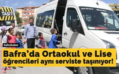 Ortaokul Ve Lise Öğrencileri Aynı Serviste Taşınıyor!